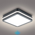 Brilagi - LED āra gaismeklis ar sensoru BENE LED/18W/230V 22x22 cm antracīts IP54