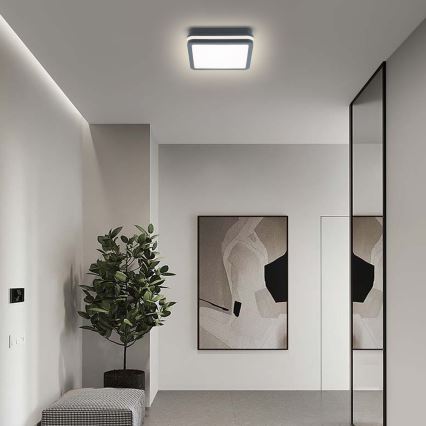 Brilagi - LED āra gaismeklis ar sensoru BENE LED/18W/230V 22x22 cm antracīts IP54