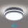 Brilagi - LED āra gaismeklis ar sensoru BENE LED/18W/230V Ø 22 cm antracīts IP54