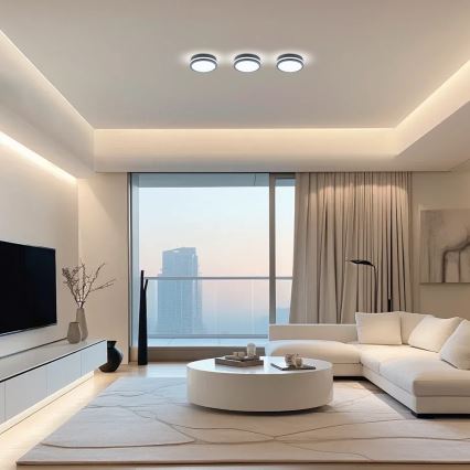 Brilagi - LED āra gaismeklis ar sensoru BENE LED/18W/230V Ø 22 cm antracīts IP54