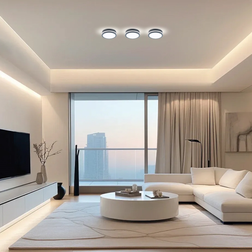 Brilagi - LED āra gaismeklis ar sensoru BENE LED/18W/230V Ø 22 cm antracīts IP54