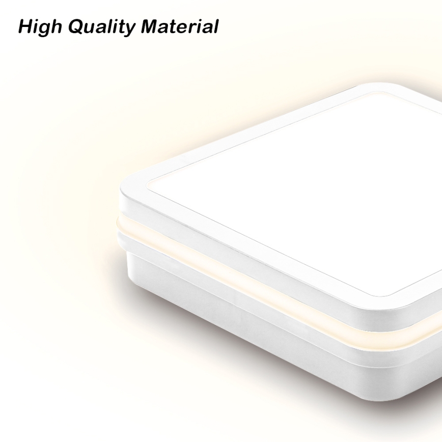 Brilagi - LED āra gaismeklis ar sensoru BENE LED/24W/230V 26x26 cm balts IP54