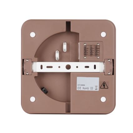 Brilagi - LED āra griestu gaismeklis ar sensoru BENE LED/24W/230V 26x26 cm brūns IP54