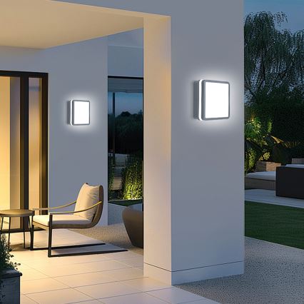 Brilagi - LED āra gaismeklis ar kustības sensoru BENE LED/24W/230V 26x26 cm antracīts IP54
