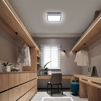 Brilagi - LED āra gaismeklis ar kustības sensoru BENE LED/24W/230V 26x26 cm antracīts IP54