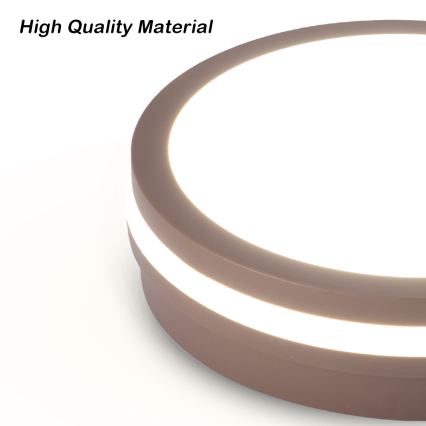 Brilagi - Āra LED gaismeklis ar sensoru BENE LED/24W/230V Ø 26 cm brūns IP54