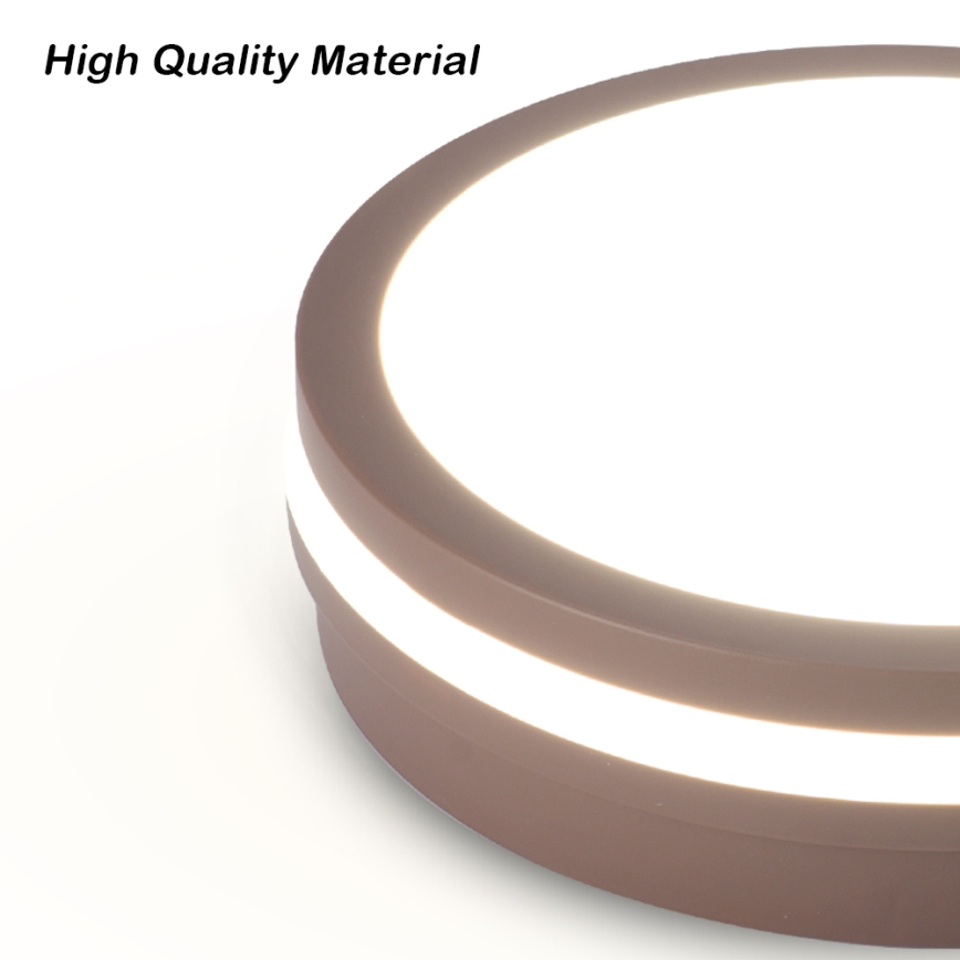 Brilagi - Āra LED gaismeklis ar sensoru BENE LED/24W/230V Ø 26 cm brūns IP54