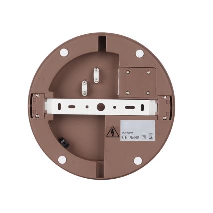 Brilagi - Āra LED gaismeklis ar sensoru BENE LED/24W/230V Ø 26 cm brūns IP54