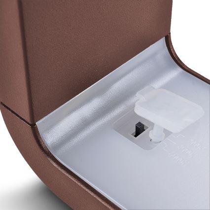 Brilagi - LED āra sienas gaismeklis BARI LED/7W/230V 3000/4000/6000K brūns IP54