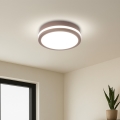 Brilagi - LED āra griestu gaismeklis ar sensoru BENE LED/18W/230V Ø 21,5 cm brūns IP54