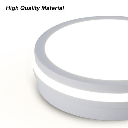 Brilagi - LED āra griestu gaismeklis BENE LED/18W/230V Ø 21,5 cm balts IP54