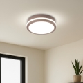 Brilagi - LED āra griestu gaismeklis BENE LED/18W/230V Ø 21,5 cm brūns IP54