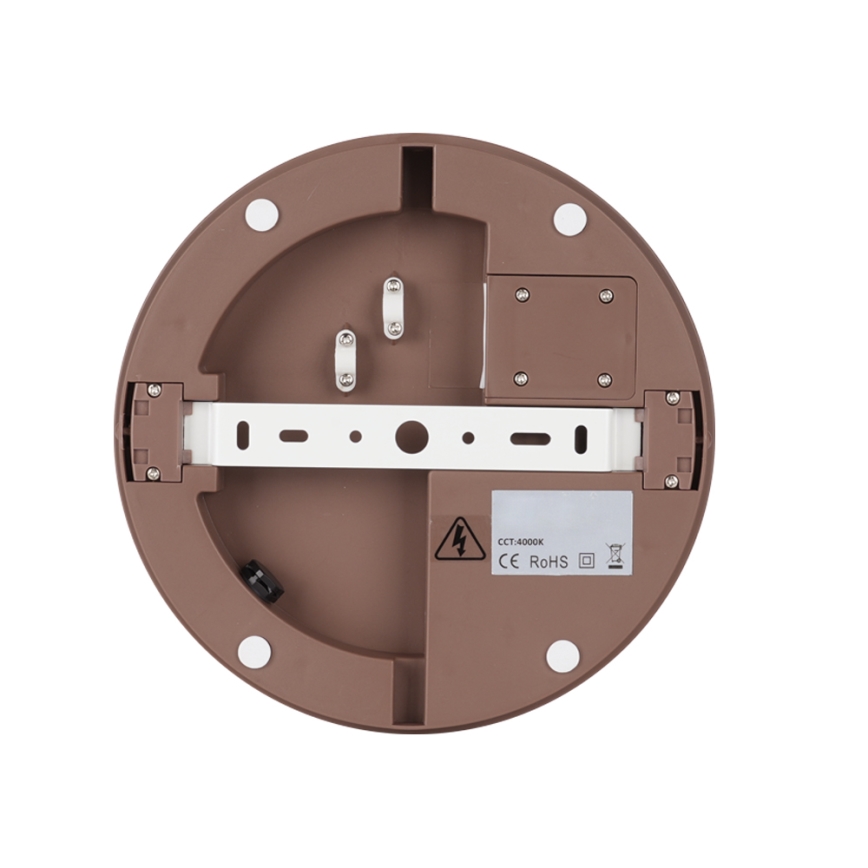 Brilagi - LED āra griestu gaismeklis BENE LED/24W/230V Ø 26 cm brūns IP54