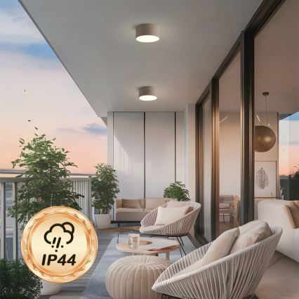 BRILAGI - LED Āra griestu gaismeklis FORIS LED/14W/230V Ø 12 cm bēšs IP44