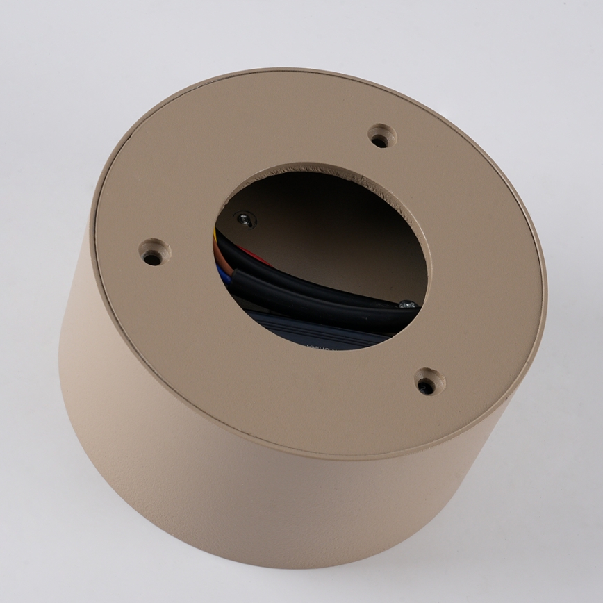BRILAGI - LED āra griestu gaismeklis FORIS LED/9W/230V Ø 9 cm bēšs IP44