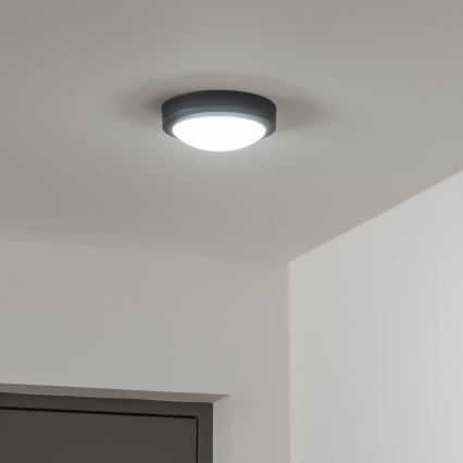 Brilagi - LED Āra griestu lampa LED/13W/230V d. 17 cm IP54 antracīta