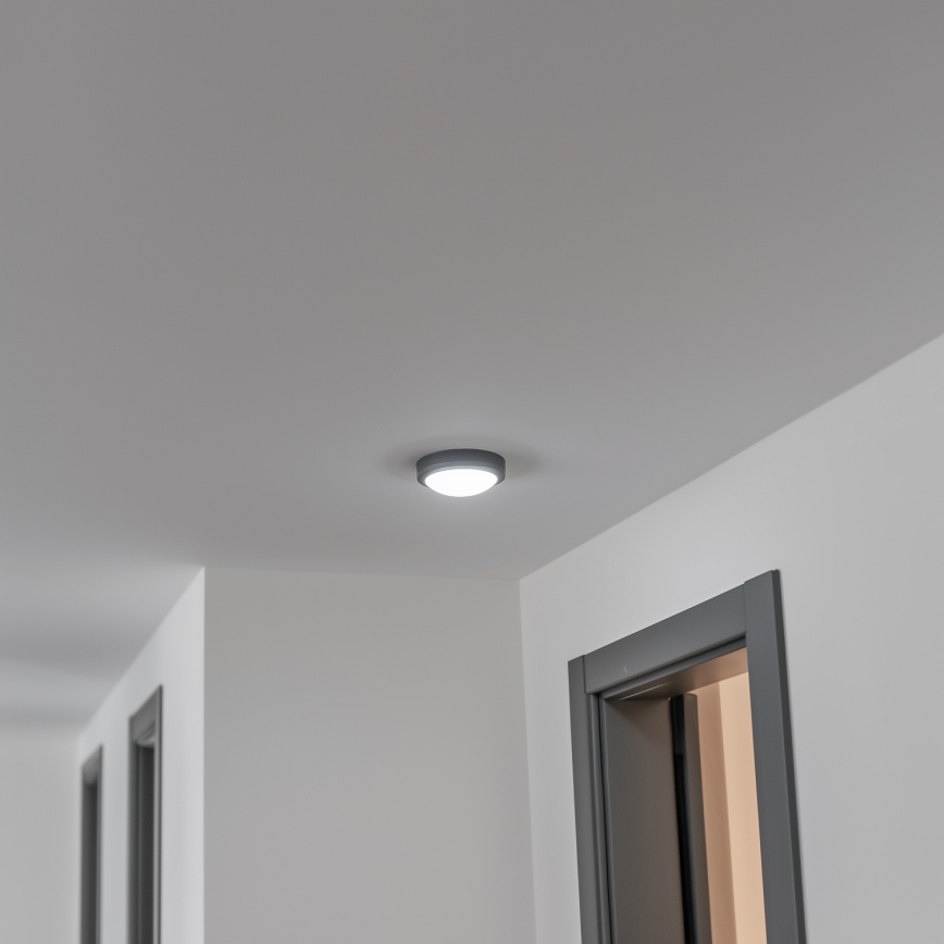 Brilagi - LED Āra griestu lampa LED/13W/230V d. 17 cm IP54 antracīta