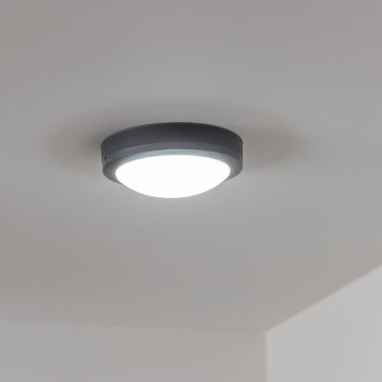 Brilagi - LED Āra griestu lampa LED/13W/230V d. 17 cm IP54 antracīta