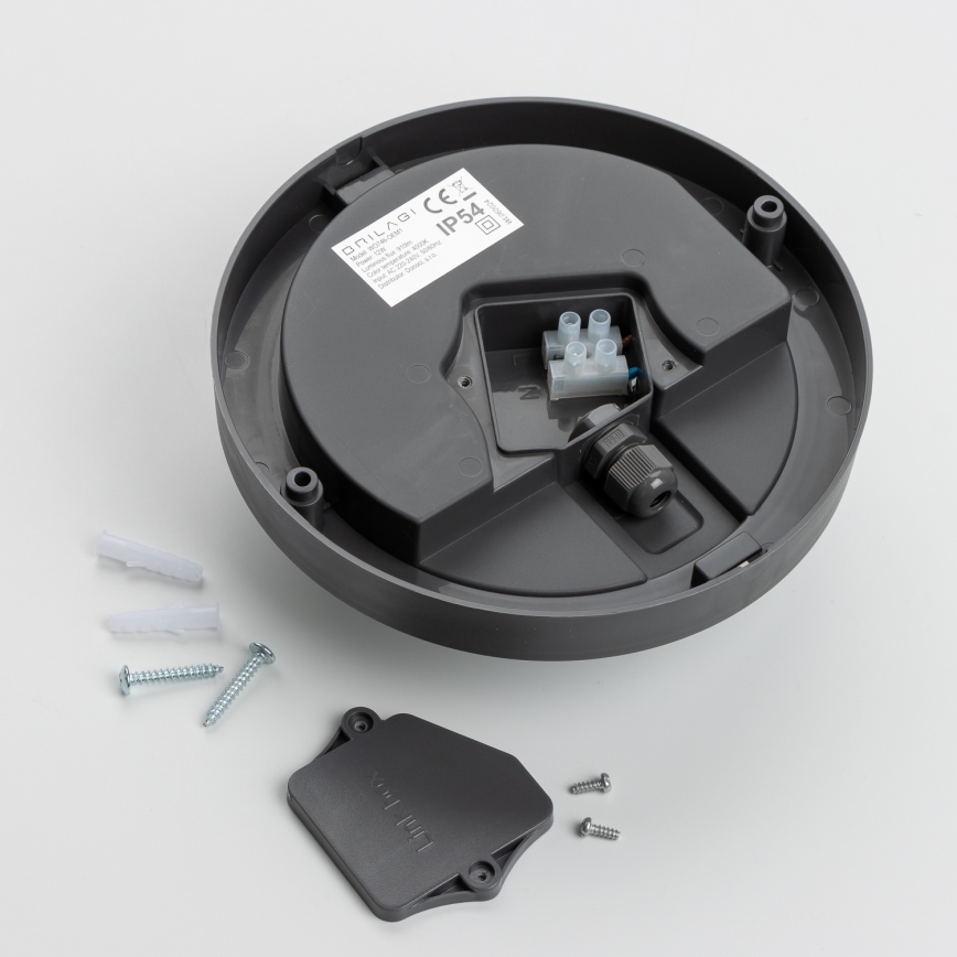 Brilagi - LED Āra griestu lampa LED/13W/230V d. 17 cm IP54 antracīta