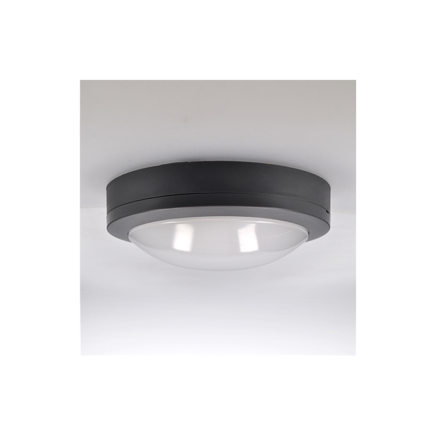 Brilagi - LED Āra griestu lampa LED/13W/230V d. 17 cm IP54 antracīta