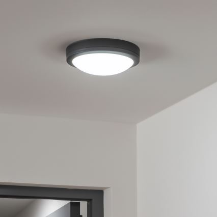 Brilagi - LED Āra griestu lampa LED/20W/230V d. 23 cm IP54 antracīta