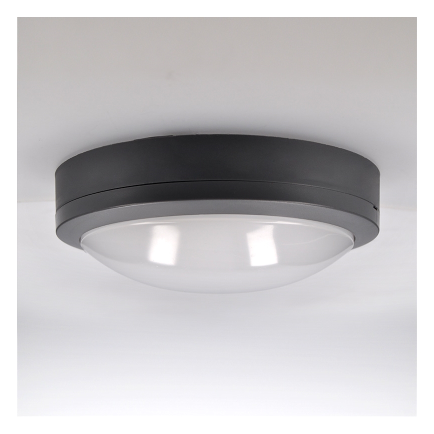Brilagi - LED Āra griestu lampa LED/20W/230V d. 23 cm IP54 antracīta