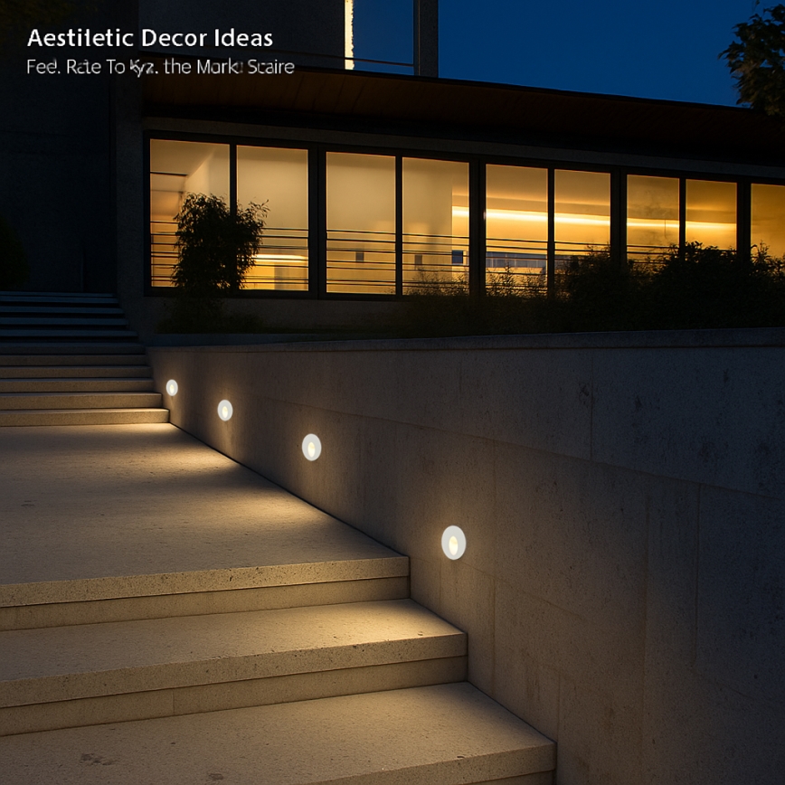 Brilagi - LED āra iebūvējamais gaismeklis STAIRDOT LED/2W/230V balts IP65 apaļš