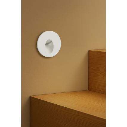 Brilagi - LED āra iebūvējamais gaismeklis STAIRDOT LED/2W/230V balts IP65 apaļš