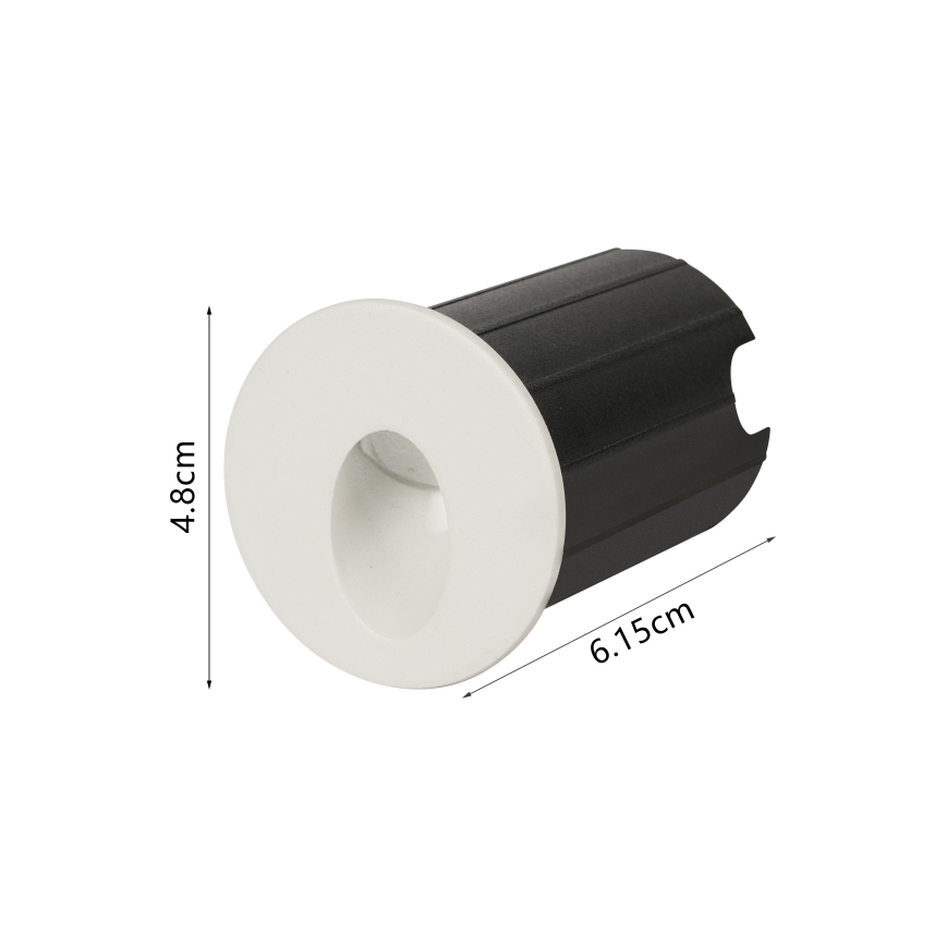 Brilagi - LED āra iebūvējamais gaismeklis STAIRDOT LED/2W/230V balts IP65 apaļš
