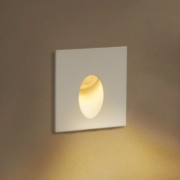 Brilagi - LED āra iebūvējamais gaismeklis STAIRDOT LED/2W/230V balts IP65 kvadrātveida