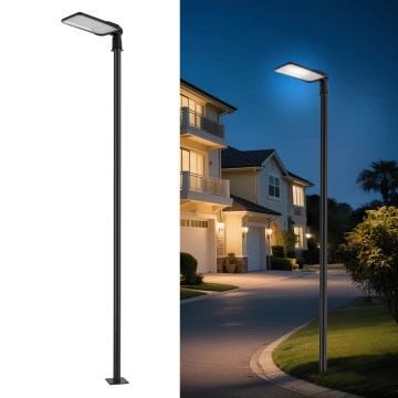Brilagi - LED āra ielas lampa ar 4 m stabu un regulējamu locītavu URBANLIGHT LED/200W/230V melna IP65