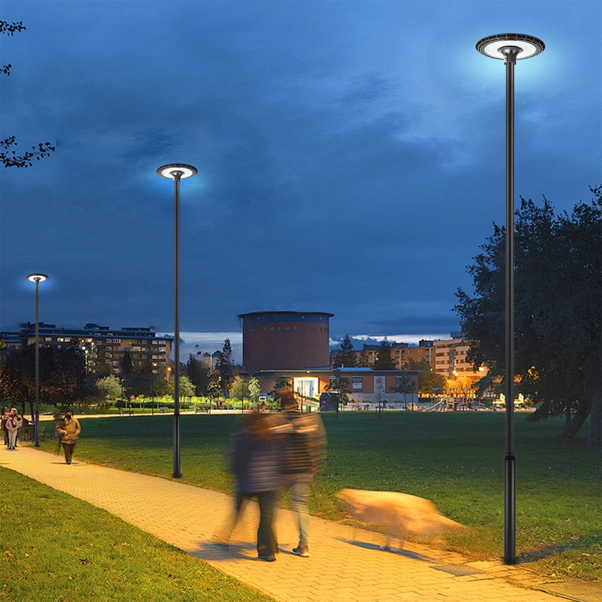 Brilagi - LED āra ielu laterna ar 5 m stabu URBANSPARK LED/120W/230V melna IP65