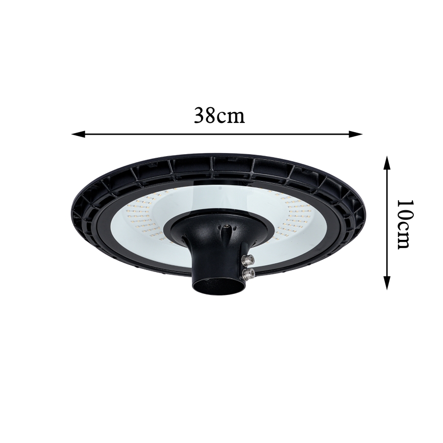 Brilagi - LED āra ielu laterna ar 5 m stabu URBANSPARK LED/120W/230V melna IP65