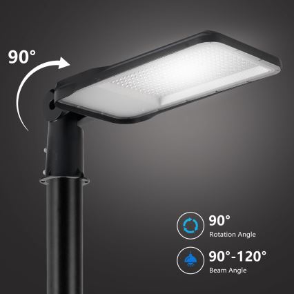 Brilagi - LED Āra ielu lampa ar regulējamu šarnīru URBANLIGHT LED/200W/230V melna IP65
