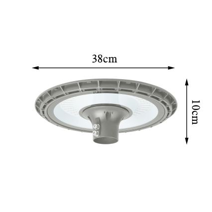 BRILAGI - LED Āra ielas lampa ar 3 m stabu URBANSPARK LED/120W/230V pelēka IP65