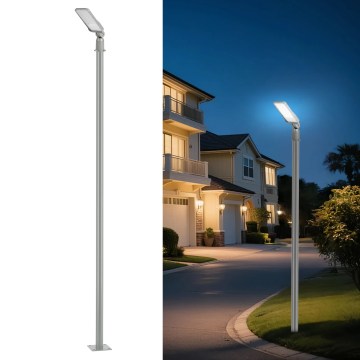 Brilagi - LED āra ielu apgaismojuma lampa ar 3 m stabu un locītavu URBANLIGHT LED/50W/230V pelēka IP65
