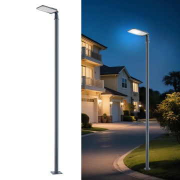 Brilagi - LED āra ielu laterna ar 4 m stabu un regulējamu locītavu URBANLIGHT LED/100W/230V antracīts IP65