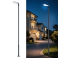 Brilagi - LED āra ielu laterna ar 5 m stabu un locītavu URBANLIGHT LED/200W/230V antracīts IP65