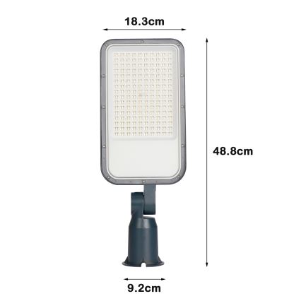 Brilagi - LED āra ielu lampa ar šarnīru URBANLIGHT LED/100W/230V antracīts IP65