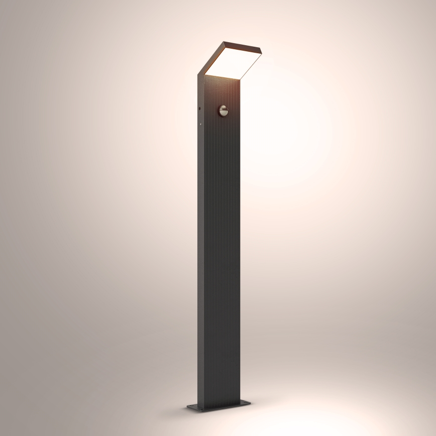 Brilagi - LED āra lampa ar RIANO sensoru LED/8W/230V antracīts IP65
