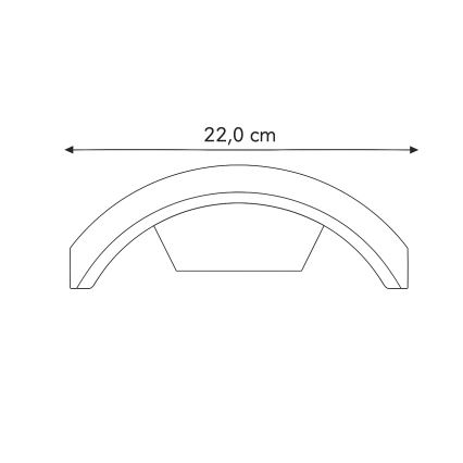 Brilagi - LED āra lampa ar sensoru ARCELO LED/9W/230V 50 cm IP54