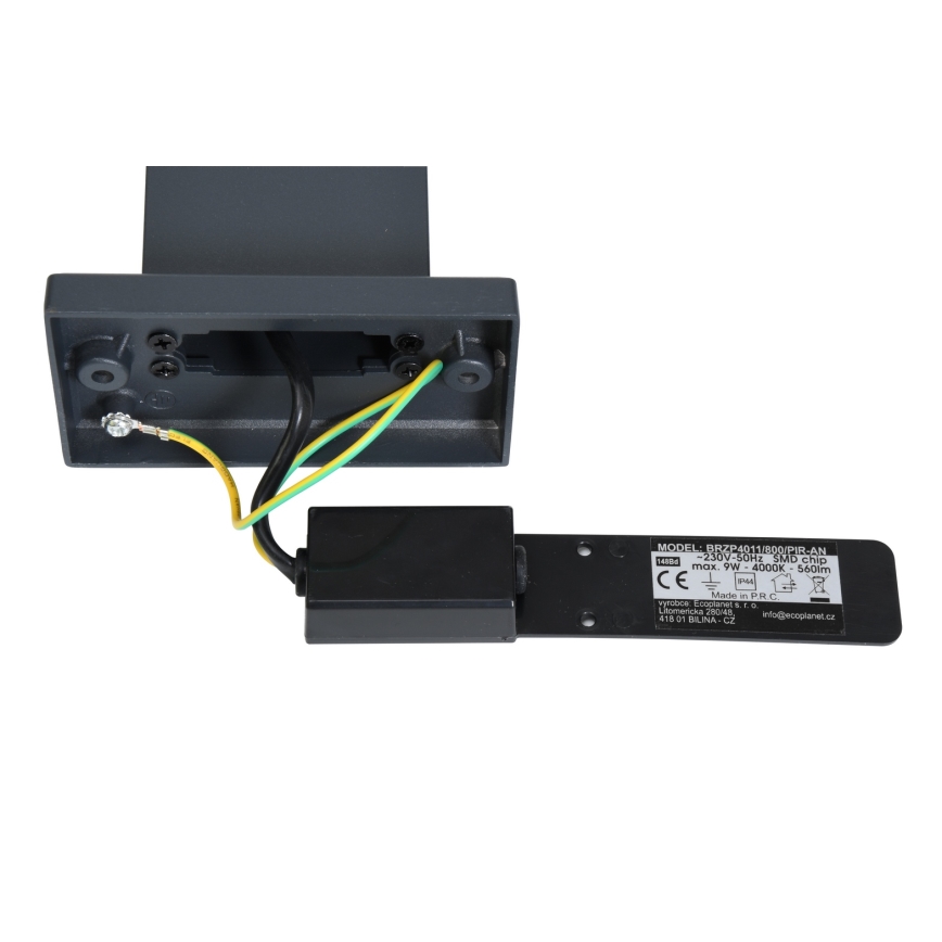 Brilagi - LED Āra lampa ar sensoru ARCELO LED/9W/230V 80 cm IP44