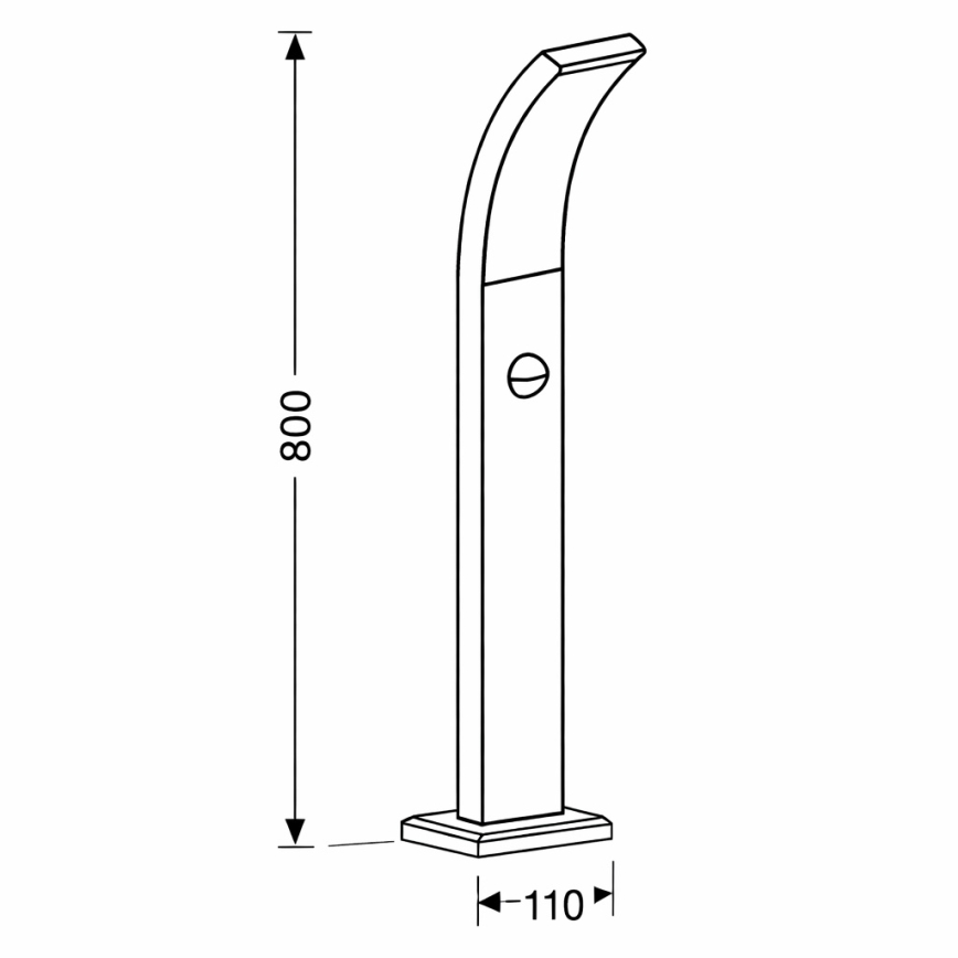 Brilagi - LED āra lampa ar sensoru ARCELO LED/9W/230V 80 cm IP44