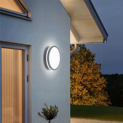 Brilagi - LED Āra lampa ar sensoru BENE LED/24W/230V d. 26 cm antracīta IP54