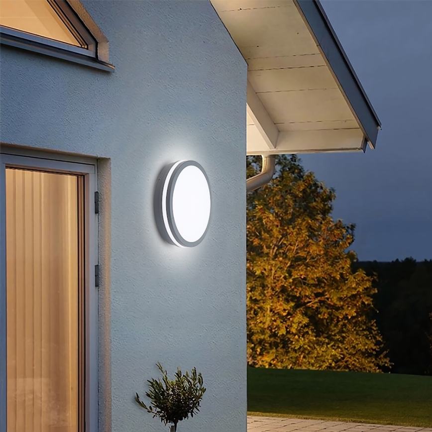 Brilagi - LED Āra lampa ar sensoru BENE LED/24W/230V d. 26 cm antracīta IP54