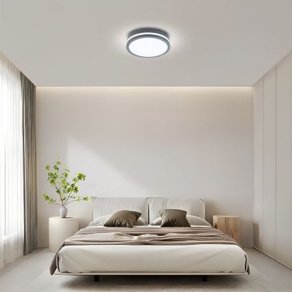 Brilagi - LED Āra lampa ar sensoru BENE LED/24W/230V d. 26 cm antracīta IP54