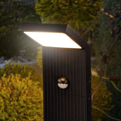 Brilagi - LED āra lampa ar sensoru RIANO LED/8W/230V antracīts IP65 80 cm