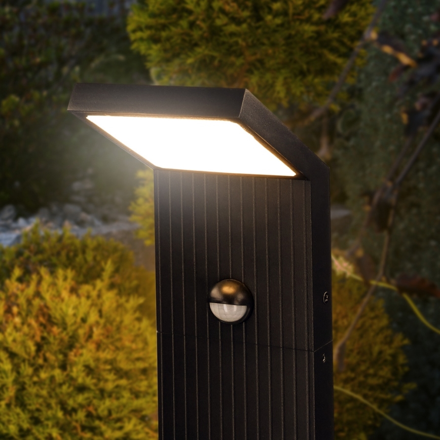 Brilagi - LED āra lampa ar sensoru RIANO LED/8W/230V antracīts IP65 80 cm