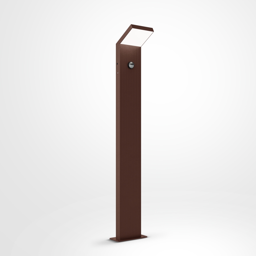 Brilagi - LED āra lampa ar sensoru RIANO LED/8W/230V brūna IP65 80 cm