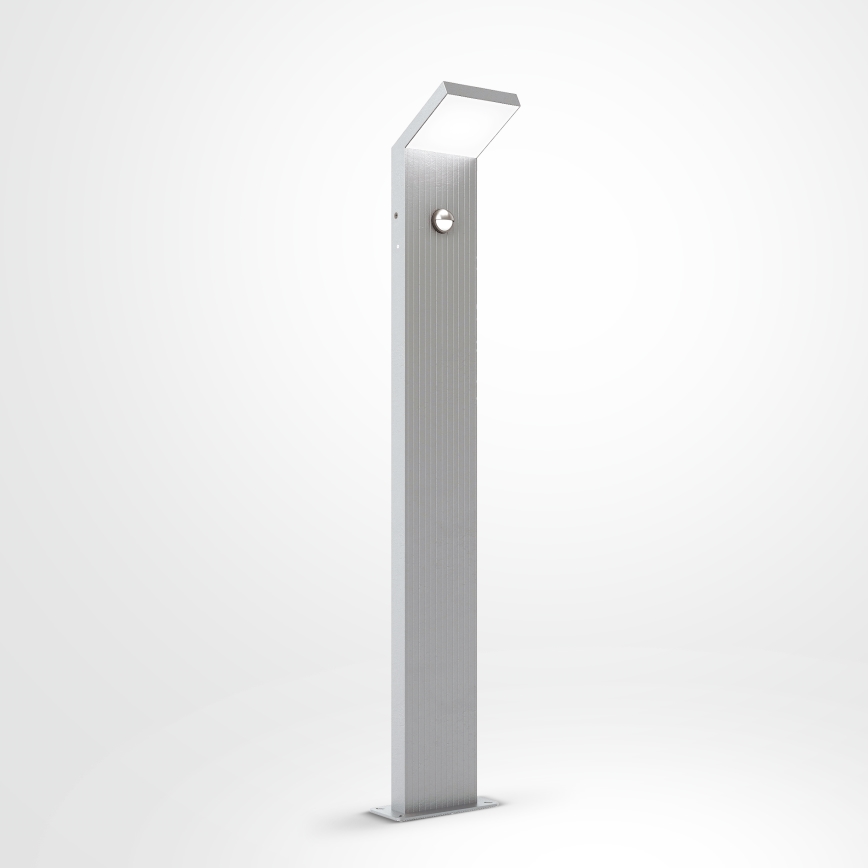 Brilagi - LED āra lampa ar sensoru RIANO LED/8W/230V sudraba IP65